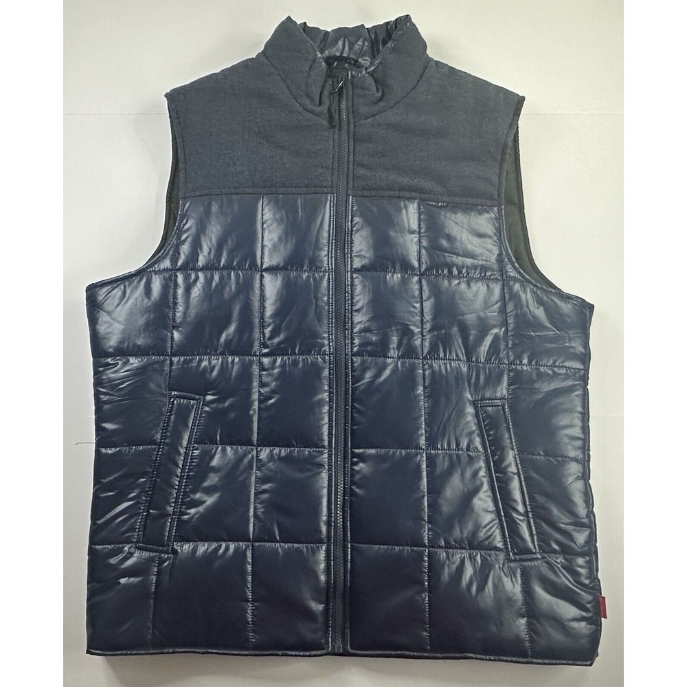 Coleman Puffer Vest Men's Large Blue‎ Polyester Zip Pockets